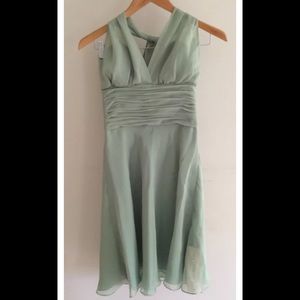 Kay Unger Seafoam Green Halter Dress